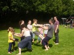 Atelier avec Joli Vyann, Vire, 7 juillet 2014 - JPEG - 165.9 ko - 600×450 px